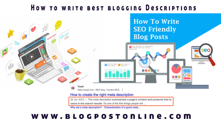 Blog Desc How to Write Best Description for blogging post complete guide - How to ...