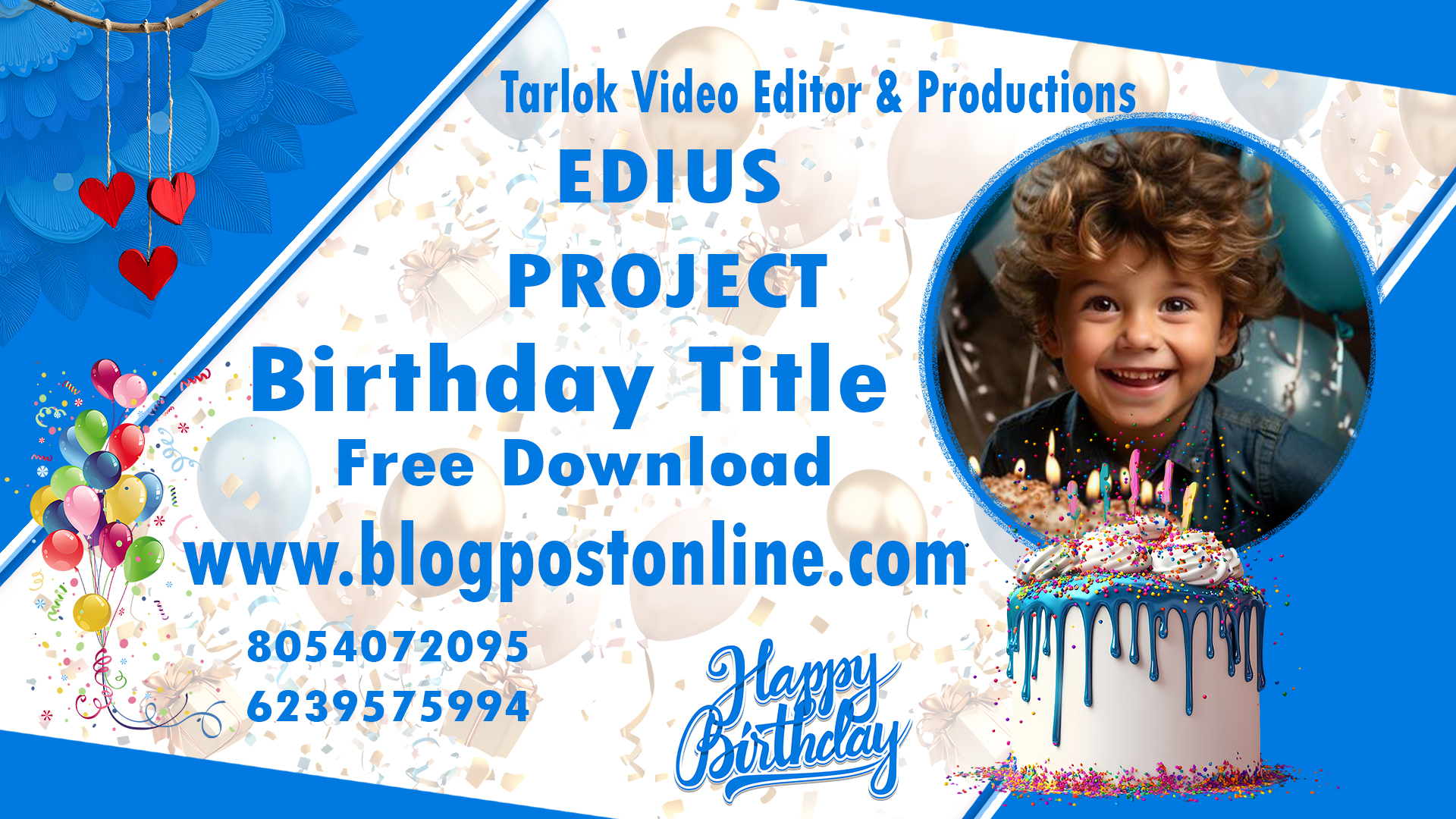 Best Birthday Title Project for EDIUS