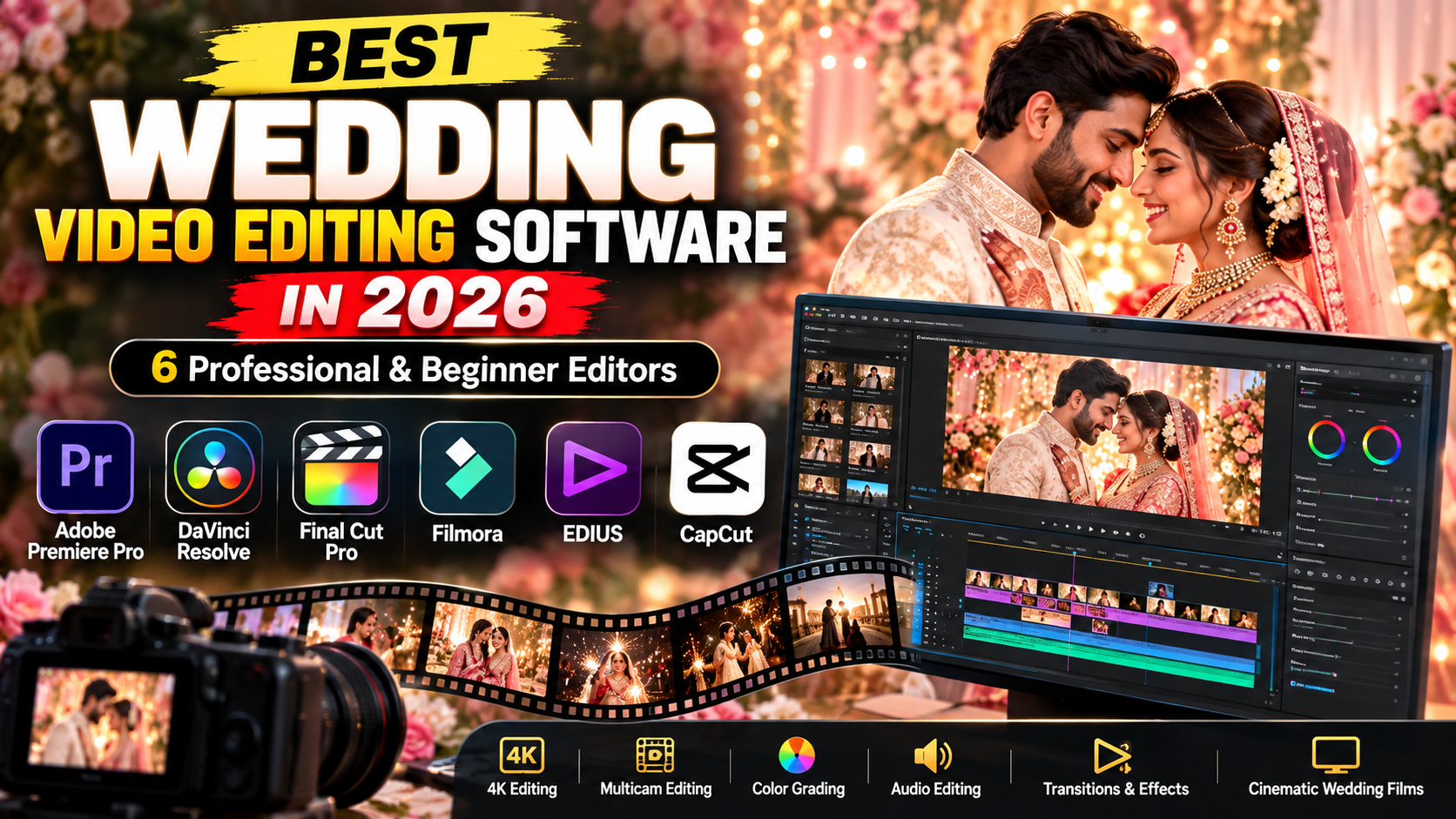 Best video editing software for wedding videos in 2026